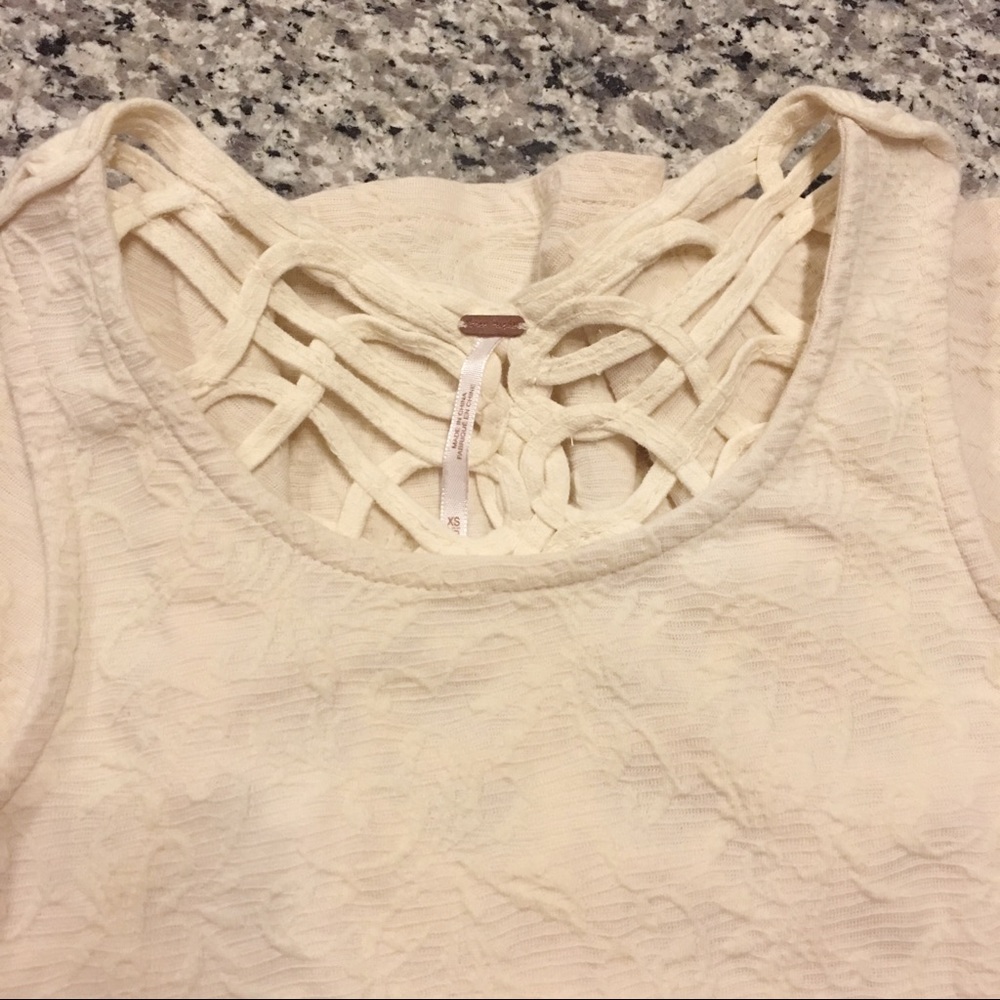 🎈🦋HP!!🦋 Free People | Caged Back Peplum Top - Picture 6 of 10